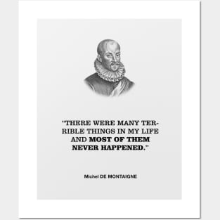 De Montaigne Mental Health Quote Posters and Art